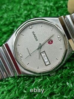 LUXURY VINTAGE RADO VOYAGER HEXAGONAL AUTOMATIC WATCH SWISS MADE 70s MEN & RARE