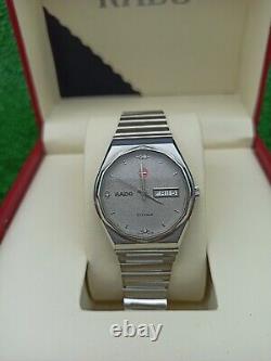 LUXURY VINTAGE RADO VOYAGER HEXAGONAL AUTOMATIC WATCH SWISS MADE 70s MEN & RARE