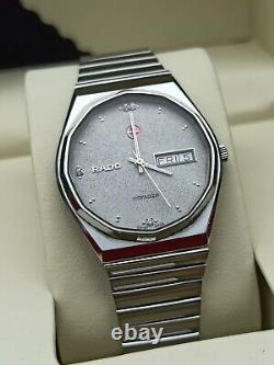 LUXURY VINTAGE RADO VOYAGER HEXAGONAL AUTOMATIC WATCH SWISS MADE 70s MEN & RARE