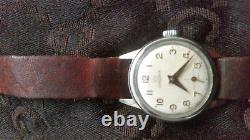 Lemania unisex Swiss mechanical vintage rare military antique wristwatch 1950s