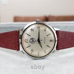 Lord Elgin Vintage Watch, Rare USS Dial, 36mm All Steel Case, Manual Wind, Swiss