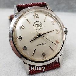 Lord Elgin Vintage Watch, Rare USS Dial, 36mm All Steel Case, Manual Wind, Swiss