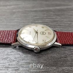 Lord Elgin Vintage Watch, Rare USS Dial, 36mm All Steel Case, Manual Wind, Swiss