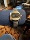 Lucerne Digital Vintage Rare Jump Hour Swiss Manual Wind Watch Calendar Band