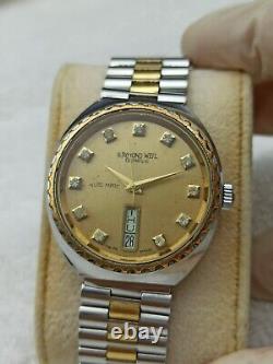 Luxury Raymond Weil Geneve 70s Automatic Rare Swiss Vintage Original 34 MM