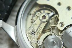 MILITARY Vintage 1930`s Swiss movement rare SKELETON New Cased Men`s Wristwatch