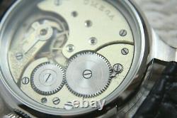 MILITARY Vintage 1930`s Swiss movement rare SKELETON New Cased Men`s Wristwatch