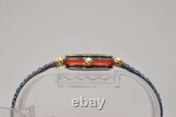 MINT Vintage Rare Gucci 2000L Sherry Line Blue Quartz Women's Watch Swiss