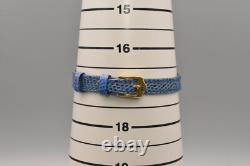 MINT Vintage Rare Gucci 2000L Sherry Line Blue Quartz Women's Watch Swiss