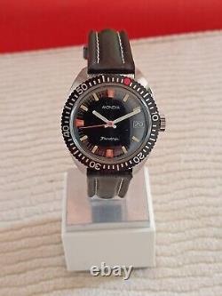 MONDIA Friendship Diver 20atm Swiss Vintage Gent's watch Very Rare N. O. S