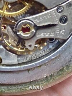 MOVADO Cal. 75 Vintage 15J Rare Swiss Watch Men. 36mm. Working
