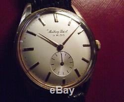 Mathey Tissot Rare Calatrava Vintage'60 Gold Rolled/s. Steel Back Swiss