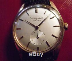 Mathey Tissot Rare Calatrava Vintage'60 Gold Rolled/s. Steel Back Swiss