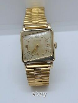 Mens 1940s Jaeger-LeCoultre Vintage 17j Art Deco Swiss Watch Rare Serviced Runni