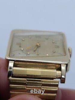 Mens 1940s Jaeger-LeCoultre Vintage 17j Art Deco Swiss Watch Rare Serviced Runni