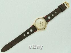 Mens Rare Vintage 1944 Swiss OMEGA 14K Gold Chronograph Wristwatch 27CHRO T1PC