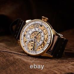 Mens skeleton watch, vintage watch, Ukrainian ussr watch, custom wristwatches, rare