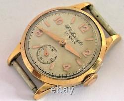 Moser Watch Swiss Vintage Wristwatch Dial Mozer Incabloc Rare Old Golden Woman