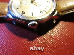 Movado Rare Beautiful Vintage'40 Mechanical All S. Steel Case Swiss Made