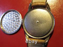 Movado Rare Beautiful Vintage'40 Mechanical All S. Steel Case Swiss Made