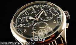 NEW INVICTA Men Vintage Collection SWISS Retrograde Chronograph SS Watch-RARE