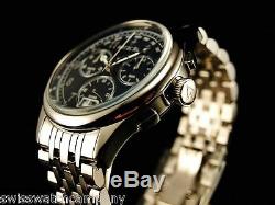 NEW INVICTA Men Vintage Collection SWISS Retrograde Chronograph SS Watch-RARE