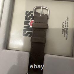 NEW Vintage Rare Marlboro Swiss Army Country Store Wrist Watch With Box & Sleeve