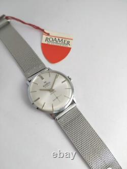 NOS RW Roamer INCABLOC 15Jewels Rare Vintage1970', HW, Small seconds, Swiss Made