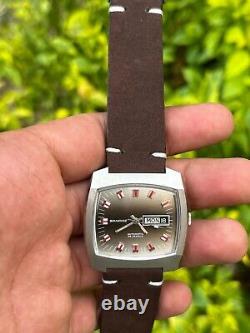 NOS SANDOZ 25 JEWELS Watch Vintage Automatic & Made In 70s & Swiss Rare Dial