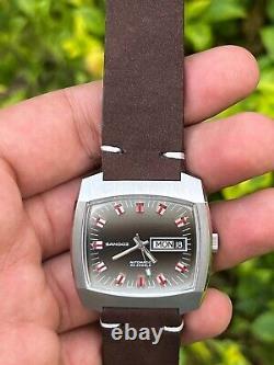 NOS SANDOZ 25 JEWELS Watch Vintage Automatic & Made In 70s & Swiss Rare Dial