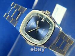 NOS Vintage Sofior Grey Electronic Quartz Watch 1970s Swiss Tissot Cal 2030 RARE