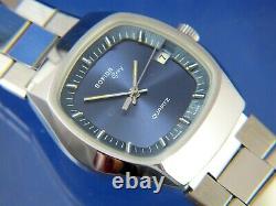 NOS Vintage Sofior Grey Electronic Quartz Watch 1970s Swiss Tissot Cal 2030 RARE