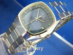 NOS Vintage Sofior Grey Electronic Quartz Watch 1970s Swiss Tissot Cal 2030 RARE