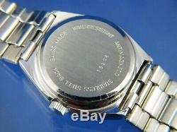NOS Vintage Sofior Grey Electronic Quartz Watch 1970s Swiss Tissot Cal 2030 RARE