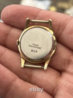 Navzer Nobel 17 Jewels Automagnetic Swiss Made Gold Plated Rare Vintage