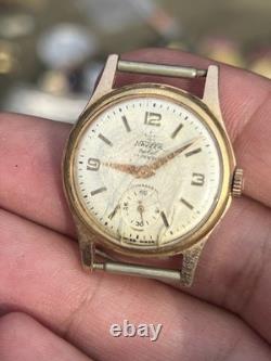 Navzer Nobel 17 Jewels Automagnetic Swiss Made Gold Plated Rare Vintage