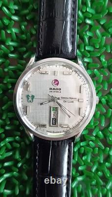 Nice & Rare Vintage Rado Green Horse Deluxe Automatic 25 Jewels Swiss Made Watch