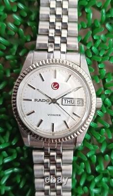 Nice & Rare Vintage Rado Voyager Automatic 17 Jewels Swiss Made Gent Watch