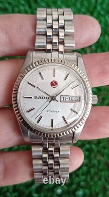 Nice & Rare Vintage Rado Voyager Automatic 17 Jewels Swiss Made Gent Watch