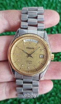 Nice & Rare Vintage Tissot Seastar Day Date Automatic Swiss made Watch Gent size