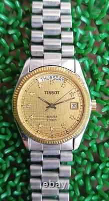 Nice & Rare Vintage Tissot Seastar Day Date Automatic Swiss made Watch Gent size