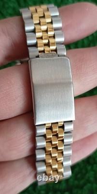 Nice & Rare Vintage Titoni Cosmo King Automatic 25 Jewels Swiss 2 tone Watch