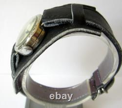Nos Art Deco Men's Vintage Rare Ww2 Era Sub Second Men's Swiss Watch Deo # 95c