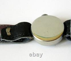 Nos Art Deco Men's Vintage Rare Ww2 Era Sub Second Men's Swiss Watch Deo # 95c