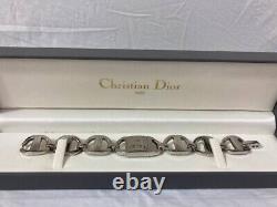 Nos Christian Dior Pandiora D 78-100 Vintage Silver Swiss Watch 19 MM Steel Rare