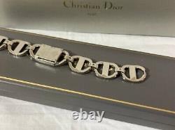 Nos Christian Dior Pandiora D 78-100 Vintage Silver Swiss Watch 19 MM Steel Rare