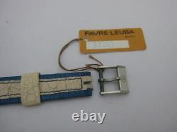Nos New Swiss Rare Vintage Mechanical Handwinding Favre Leuba Uni Analog Watch