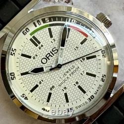 ORIS Manual Wind Watch Vintage Swiss Made 70s White Dial Overhauled Rare