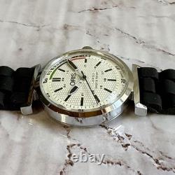 ORIS Manual Wind Watch Vintage Swiss Made 70s White Dial Overhauled Rare