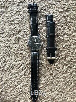 ORIS VINTAGE 17 JEWELS Shockproof SWISS Black & Silver Dial RARE NEVER WORN